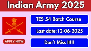 Indian Army TES 54 Batch Course Recruitment 2025 - Apply Online for 90 Posts