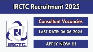 IRCTC Consultant Recruitment 2025 - Apply Offline for 01 Posts IRCTC Consultant Recruitment 2025 - Apply Offline for 01 Posts