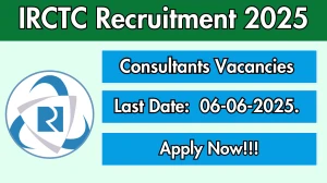 IRCTC Consultants Recruitment 2025 - Apply Offline