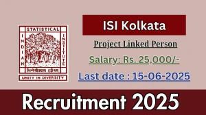 ISI Kolkata Project Linked Person Recruitment 2025 - Apply Offline