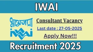 IWAI Consultant Recruitment 2025 - Apply Offline for 02 Posts IWAI Consultant Recruitment 2025 - Apply Offline for 02 Posts