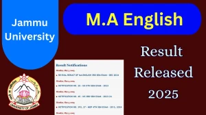 Jammu University Result 2025 Out at coeju.com Direct Link to Download Third Semester Result