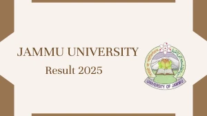Jammu University Result 2025 Released at jammuuniversity.ac.in Direct Link to Download 1st, 4th Sem Result Jammu University Result 2025 Released at jammuuniversity.ac.in Direct Link to Download 1st, 4th Sem Result