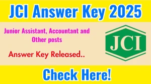JCI Answer Key 2025 Out jutecorp.in Download Junior Assistant, Accountant and Other posts Answer Key Here JCI Answer Key 2025 Out jutecorp.in Download Junior Assistant, Accountant and Other posts Answer Key Here