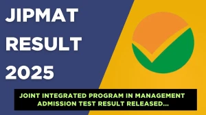 JIPMAT Result 2025 Out at exams.nta.ac.in How to check Results Here
