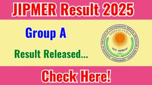 JIPMER Group A Result 2025 Out at jipmer.edu.in, Direct Link to Download Result PDF Here JIPMER Group A Result 2025 Out at jipmer.edu.in, Direct Link to Download Result PDF Here