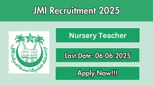 JMI Nursery Teacher Recruitment 2025 - Apply Offline