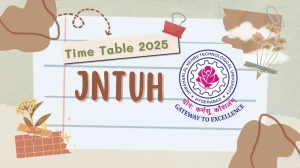 JNTUH Time Table 2025 Announced @ jntuh.ac.in Details Here
