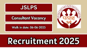 JSLPS Consultant Recruitment 2025 – Walk in