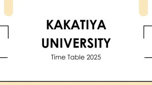 Kakatiya University Time Table 2025 Announced @ kakatiya.ac.in Details Here Kakatiya University Time Table 2025 Announced @ kakatiya.ac.in Details Here