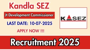 Kandla SEZ Joint Development Commissioner Recruitment 2025 - Apply Offline for 01 Posts Kandla SEZ Joint Development Commissioner Recruitment 2025 - Apply Offline for 01 Posts