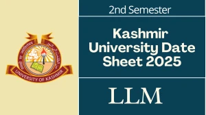 Kashmir University Date Sheet 2025 Out For 2nd Semester @ egov.uok.edu.in Details Here