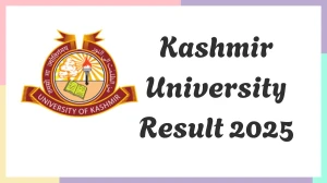 Kashmir University Result 2025 Released at uok.edu.in Direct Link to Download 1st, 2nd Sem Result