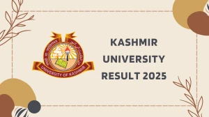 Kashmir University Result 2025 Released at uok.edu.in Direct Link to Download 3rd Sem Result