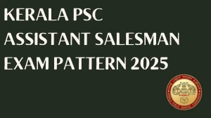Kerala PSC Assistant Salesman Exam Pattern 2025