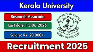 Kerala University Research Associate Recruitment 2025 - Apply Offline