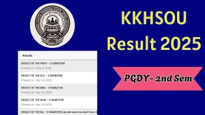 KKHSOU Result 2025 Out at kkhsou.ac.in Direct Link to Download Second Semester Result