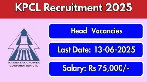 KPCL Head Recruitment 2025 - Apply Offline