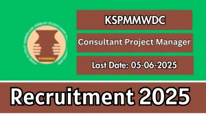 KSPMMWDC Consultant Project Manager Recruitment 2025 - Apply Offline