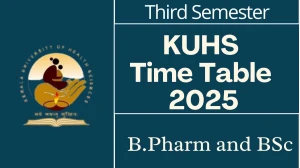 KUHS Time Table 2025 Out For Third Semester @ kuhs.ac.in Details Here