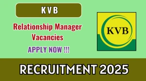 KVB Relationship Manager Recruitment 2025 - Apply Online