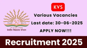 KVS Recruitment 2025 - Apply Offline for 02 Superintending Engineer, Executive Engineer Posts