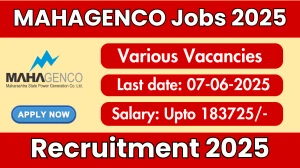 MAHAGENCO Recruitment 2025 - Apply Offline for 08 Medical Officer, Hospital Administrator and Other Posts