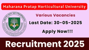 Maharana Pratap Horticultural University Recruitment 2025 - Apply Offline for 86 Computer Operator, Electrician and Other Posts
