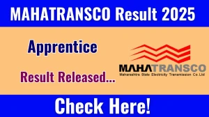 MAHATRANSCO Apprentice Result 2025 Out at mahatransco.in, Direct Link to Download Result PDF Here MAHATRANSCO Apprentice Result 2025 Out at mahatransco.in, Direct Link to Download Result PDF Here