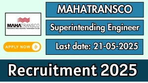MAHATRANSCO Superintending Engineer Recruitment 2025 - Apply Offline