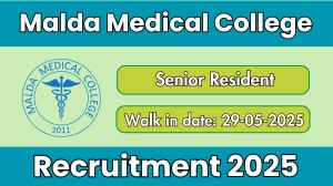 Malda Medical College Senior Resident Recruitment 2025 – Walk in Malda Medical College Senior Resident Recruitment 2025 – Walk in