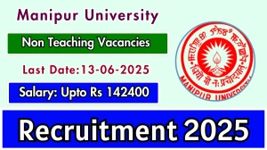Manipur University Non Teaching Recruitment 2025 - Apply Online for 78 Posts Manipur University Non Teaching Recruitment 2025 - Apply Online for 78 Posts