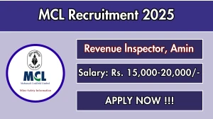 MCL Recruitment 2025 - Apply Offline for 10 Revenue lnspector, Amin Posts MCL Recruitment 2025 - Apply Offline for 10 Revenue lnspector, Amin Posts