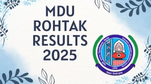 MDU Rohtak Result 2025 Out at mdurtk.in Direct Link to Download 1st to 4th Semester Result