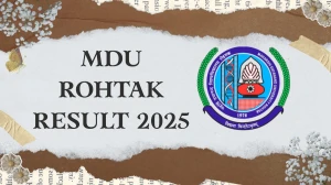 MDU Rohtak Result 2025 Released at mdurtk.in Direct Link to Download 1st Sem Result