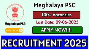 Meghalaya PSC Recruitment 2025 - Apply Online for 103 Assistant Engineer, Lower Division Assistant and Other Posts Meghalaya PSC Recruitment 2025 - Apply Online for 103 Assistant Engineer, Lower Division Assistant and Other Posts