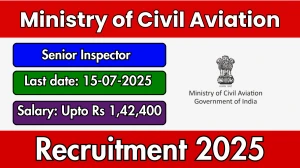 Ministry of Civil Aviation Senior Inspector Recruitment 2025 - Apply Offline for 01 Posts