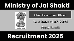 Ministry of Jal Shakti Chief Executive Officer Recruitment 2025 - Apply Offline