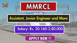 MMRCL Recruitment 2025 - Apply Online for 36 Assistant, Junior Engineer and More Posts MMRCL Recruitment 2025 - Apply Online for 36 Assistant, Junior Engineer and More Posts