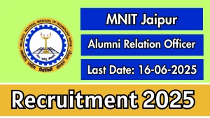 MNIT Jaipur Alumni Relation Officer Recruitment 2025 - Apply Offline