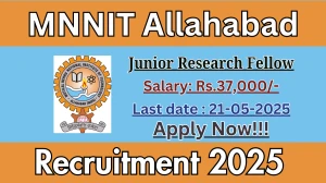 MNNIT Allahabad Junior Research Fellow Recruitment 2025 - Apply Offline