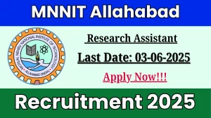 MNNIT Allahabad Research Assistant Recruitment 2025 - Apply Offline MNNIT Allahabad Research Assistant Recruitment 2025 - Apply Offline