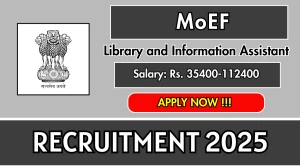 MoEF Library and Information Assistant Recruitment 2025 - Apply Offline for 01 Posts MoEF Library and Information Assistant Recruitment 2025 - Apply Offline for 01 Posts