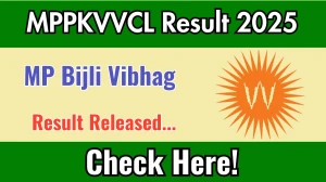MPPKVVCL MP Bijli Vibhag Result 2025 Out at mpwz.co.in, Direct Link to Download Result PDF Here