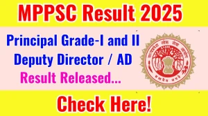 MPPSC Principal Grade-I Result 2025 Out at mppsc.mp.gov.in, Direct Link to Download Result PDF Here