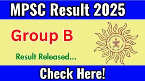 MPSC Group B Result 2025 Out at mpsc.gov.in, Direct Link to Download Result PDF Here