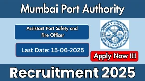 Mumbai Port Authority Assistant Port Safety and Fire Officer Recruitment 2025 - Apply Offline