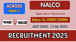 NALCO Specialist Recruitment 2025 - Apply Online for 07 Posts NALCO Specialist Recruitment 2025 - Apply Online for 07 Posts