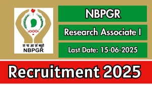 NBPGR Research Associate I Recruitment 2025 - Apply Offline NBPGR Research Associate I Recruitment 2025 - Apply Offline