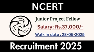 NCERT Junior Project Fellow Recruitment 2025 – Walk in